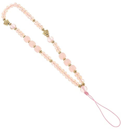Beaded Lanyard Wrist Chain Decorative Strap for Easy Carrying Compatible with Phones Id Cards Lightweight Bead Design
