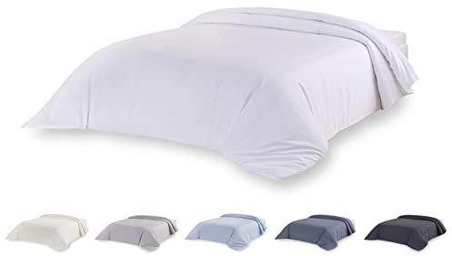 Todocama – Funda nórdica de Microfibra para edredón de Tacto Extra Suave. (Blanco - Cama 80/90-150x220cm).