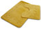 VELVETIO Bath Mat Set 2 Piece Machine Washable for Bathroom, Jacquard Greek Non Slip Quick Dry Shower Rugs & Bathtub Mats, Highly Water Absorbent 100% Polypropylene Toilet Rug Sets, Ochre