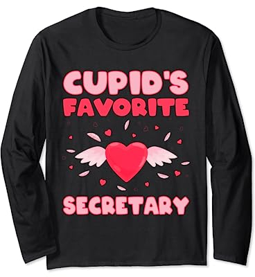 Amors Lieblingssekretärin Valentinstag für Sekretär Langarmshirt