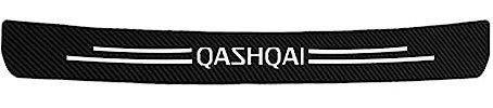 ZILOOK Auto Ladekantenschutz für Nissan Qashqai J10 J11, Kohlefaser Kratzschutz Auto Stoßstangenschutz Auto Zubehör