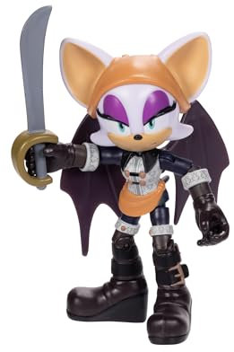 Sonic Prime Baton Rouge No Place Actionfigur, 15 Gelenkpunkte, 12,7 cm, ab 3 Jahren (offiziell lizenziert von Sega und Netflix)