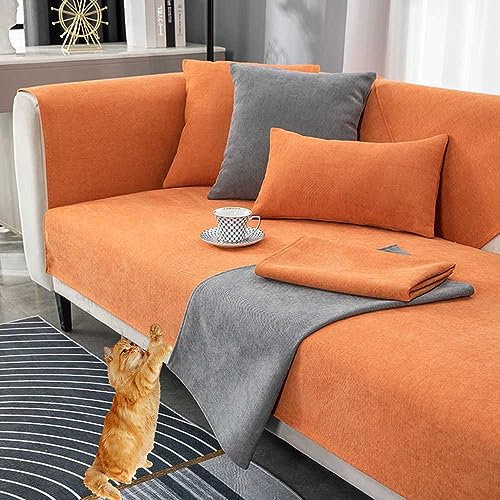 MTHGH Sofabezug Antirutsch,Anti Slip Sofa Cushion,sofaschutz Wasserdicht L Form,sofaschutz Katze Sofaschoner,Couch Bezug Ecksofa Schmutzabweisend Sofaschutz Hund Kratzschutz Katze (12, 90x160cm)