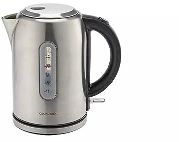 Cookworks Illuminated Kettle - Brushed Stainless Steel Cuppas All Round With Minimal Waiting With The 1.5 Litre Capacity And Rapid Boil