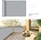 SUNNY GUARD Benutzerdefinierte Balkon Sichtschutz 110x900cm Balkonverkleidung Balkonabdeckung Balkonumspannungen UV-Schutz Wind und Wetterfest mit Kabelbinder,Hellgrau