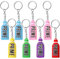 OUZHOU 8 Pack Prime Drink Bottle Keyring Keychain, Trendy Accessory for Hydration Bottle Collectors for Bags, Wingmirrors, Keysets and More