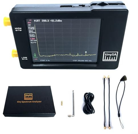 Analizzatore di spettro portatile RF con design compatto e touch screen Analizzatore di spettro tenuto in mano da 2,8 pollici touch screen piccolo analizzatore di spettro RF Generatore