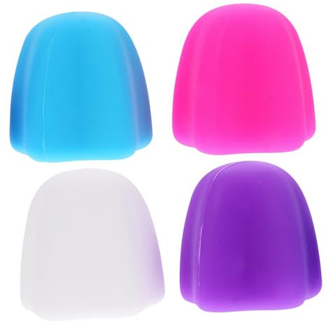 4 Stück Selbstschließende Zahnpastakappen Lebensmittelechtes Silikon Zahnpasta-quetscher Für Einfach Zu Verwendende Zahnpastaspenderkappen Weiß