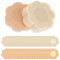 WLLHYF Lot de 40 cache-tétons autocollants jetables en forme de prune en forme de pétales de fleurs en dentelle pour femme, couleur chair, 2,36 × 2,36 × 0,01 Zoll