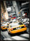 HUBDECO Bild Wanddekoration Poster - Hochwertiges Poster gedruckt auf 200g/m2 Posterpapier - Tolle Zimmerdekoration - Schlafzimmer Bilder - Ohne Ramen - 40x30cm - Taxi new york