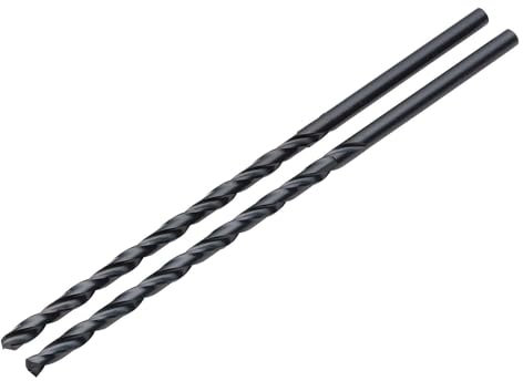 Draper 2pcs Black HSS Long Drill Bits 3.5 x 100mm - 08787 - for Metal, Wood and Plastic