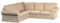Dekoria Ersatz für Bezug für Ektorp Ecksofa Sofahusse passend für Modell Ektorp Creme-beige
