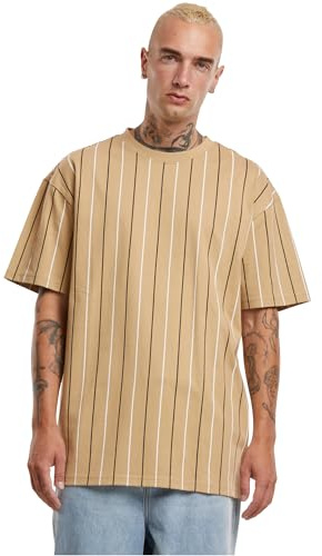 Urban Classics Printed Pinstripe Tee