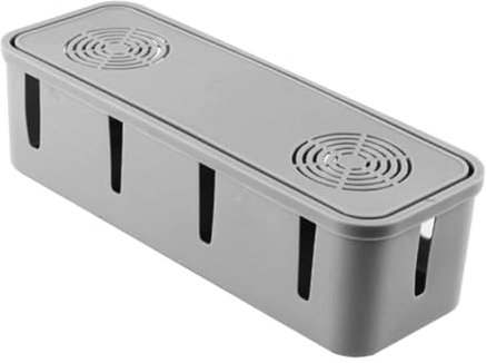 TINEASUR 2stücke Kabel Organizer Box Für Haushaltskabel Vielseitige Kabelaufbewahrung Schützt Vor Kabelsalat Mit Belüftungsöffnungen Für Effiziente Wärmeableitung