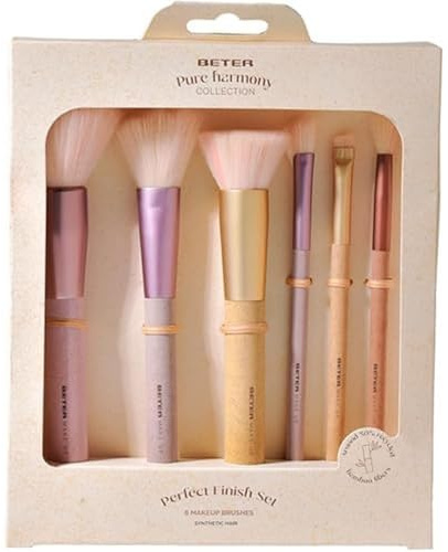 Beter - Make-up-Pinselset Pure Harmony, 6 Pinsel für Gesicht und Augen, Make-up-Pinselset, Ideal als Geschenk, Weihnachten