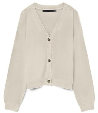 VERO MODA Vmsaba Full Needle Ls V-Neck Cardi Noos