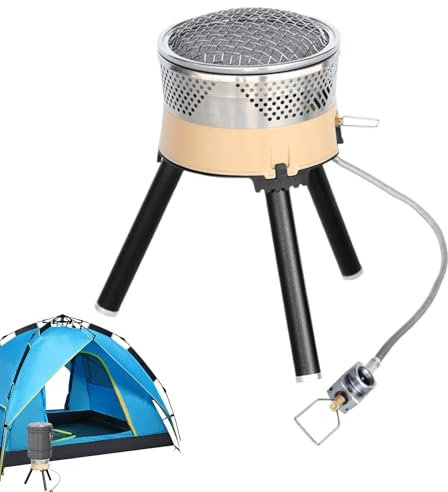 Hornillo de camping, hornillo de camping de repuesto con un quemador, cabezal de quemador resistente al para exteriores, estufa de camping para la supervivencia