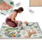 BabybeFun Krabbelmatte Baby - kuschelig weich - 3cm Dicker Teppich Kinderzimmer 150x150x3cm - rutschfest - Spielmatte Baby - Schaumstoffmatte - Spielteppich Kinder - Krabbeldecke - Kinderteppich warm