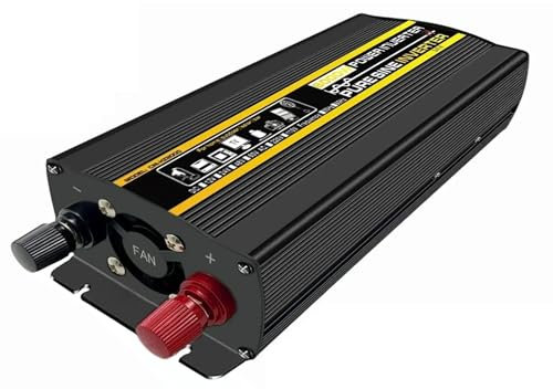 Transformateur Tension 3000W/4000W Onde Sinusoïdale 12V/24V/48V/60V À ​​220V 110V Onduleur Système Solaire/Panneau Solaire/Maison/Extérieur/Camping Onduleur Convertisseur(3000W,48V_220V 50HZ)