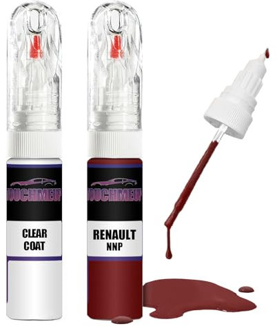 Pour Renault Rouge Flamme NNP + Kit de fixation de vernis transparent