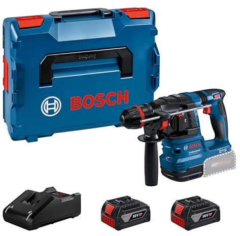 Bosch Professional 18V System Martello perforatore a batteria GBH 18V-22 X (incl. 2 batterie GBA 4.0Ah, caricabatteria GAL 18V-40, L-BOXX 136)