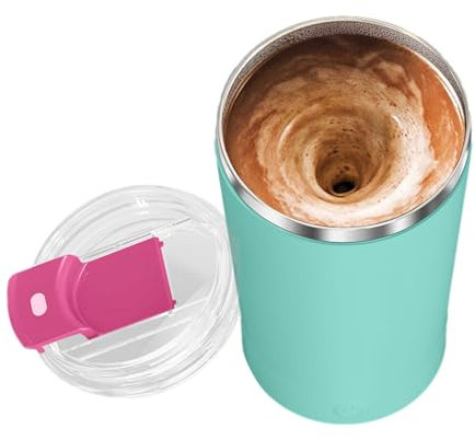 Mucing Mughioring - Miseur de voiture, Coupe de voyage | Tumbler de café motorisé électrique, tasse de shaker isolée pour le lait de thé jus de jus de jus de poudre de bureau utilise un f