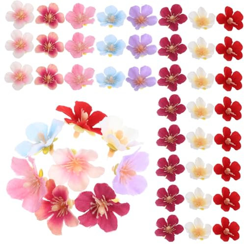 Angoily 100 Piezas Pétalos Simulados De Cerezo En Flor Vistoso Florecer Material Interior Artesanía Flores Artesanales Falso Embellecimiento Fiesta Recepción Simular Cereza Real Para Tela
