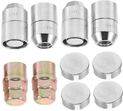 ZUNOXAZ 10 Stück Reifen-Diebstahlsicherungsschrauben Nummernschildschrauben dekorativ Radschlösser Schrauben für Sicherheitskennzeichen Kofferraumschloss für Anhänger Radschloss Metall