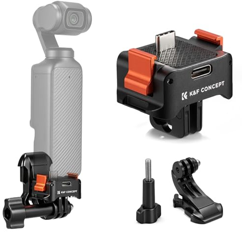 K&F CONCEPT Ladeadapter kompatibel mit DJI Osmo Pocket 4/3 | Ladeadapter Basis kompatibel mit DJI Osmo Pocket 4 und Pocket 3, Tisch-Ladedock mit Typ-C-Anschluss, PP61