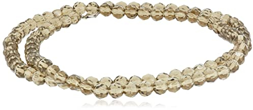 ESPRIT Damen-Charmskette Taupe Stones ESNL91755I800