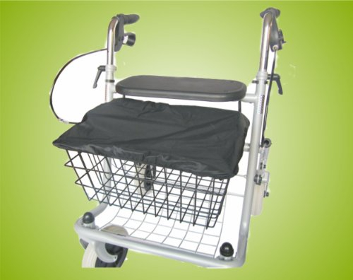 Korbabdeckung Sitzabdeckung für Standard Rollatoren Gehhilfe Gehwagen Farbe:schwarz *Top-Qualität zum Top-Preis*