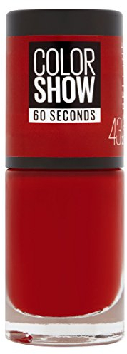 Gemey Maybelline Colorshow - Nagellack - 43 Red Apple - Tiefrot