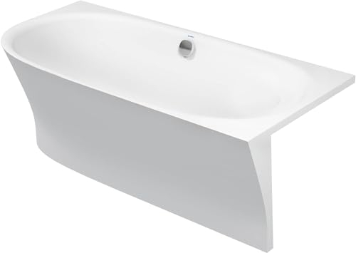 BAIGNOIRE ANGLE DROIT A DROITE AVEC HABILLAGE BLANC DIMENSION 1900X900 MM GAMME CAPE COD DURAVIT