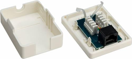goobay 77632 1-port RJ45 Junction Box, CAT 6, UTP