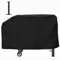 BBQ Grillabdeckung für Blackstone, 71,1 cm, Outdoor-Gasgrillabdeckung und andere ähnliche 71,1 cm Grillstationen, schwarz, 600D wasserdichtes Segeltuch, mit Stützstange, 71,1 cm