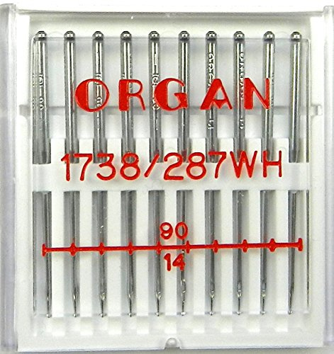Organ 10 System 1738/287 WH Rundkolben Nähmaschinen Industrie Nadeln Stärke 90/14