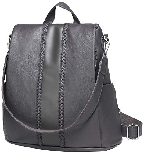 VASCHY Damen-Rucksack, grau, one size, Klassisch
