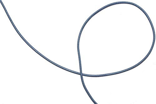 dalipo - Hutgummi, 3 Meter, Gummiband, Gummilitze, 1,2mm, hellblau