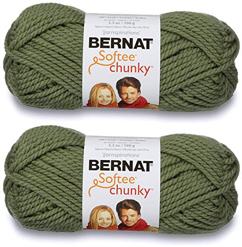 Bernat Softee Chunky Yarn - Forest, 100% Acrylic, 108 Yards