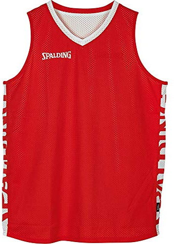 Spalding Kinder Essential Reversible Shirt, rot/Weiß, 116