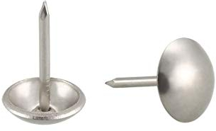 sourcing map Clou Tapissier Clou Ameublement Clou Meuble Punaise Pointe Tapissier Tapis Décoration 11mm Tête Dia Pouce Pousser 50Pcs