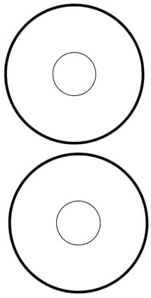 25 Blatt Drucker Universal CD-Etiketten, opaque Ø 117 mm Selbstklebend DIN A4 (50 St. Etiketten) Laser Copy Inkjet