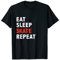 Funny Eat Sleep Skate Repeat Ice Roller Figur Speed Skating T-Shirt