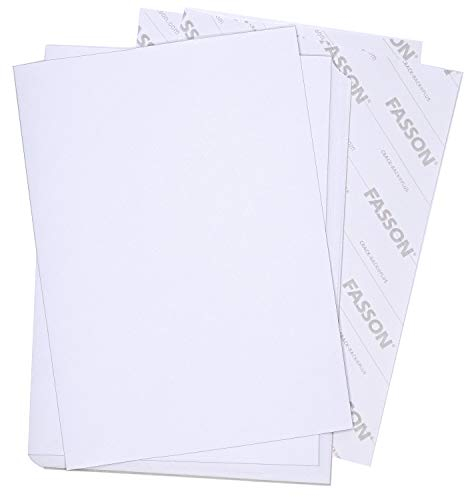 younikat Papel adhesivo premium DIN A4 I 100 hojas blancas mate I FASSON Crack Back-Plus I papel adhesivo autoadhesivo imprimible I AZ066