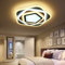 LED Deckenleuchte XW095-50x50 cm, H 9 cm, 50W mit Fernbedienung Lichtfarbe/ Helligkeit einstellbar Acryl-Schirm weiß lackierter Metallrahmen, sehr flaches Design! (XW095-50x50 cm, H 9 cm, 50W)