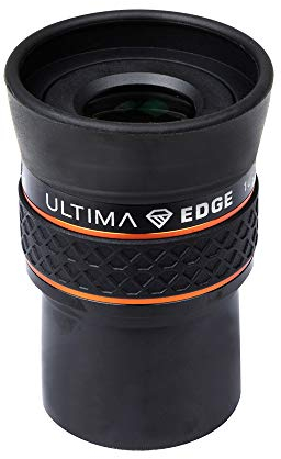 Celestron 93450 Ultima Edge 10 mm Parfokales Ultra-Flachfeld-Okular für 1,25 Zoll Fokussierer – Gestochen scharfe Sicht, voll vergütete Linsen, geformter Gummigriff, Schwarz