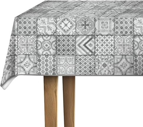 d-c-fix® Tischdecke Manhattan | Tischbelag Tischtuch Tischwäsche Wachstuch Tisch Küche Esszimmer | Schmutzabweisende Beschichtung Lebensmittelecht | Visbi 140 cm x 180 cm