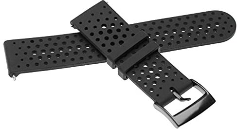 vhbw Ersatz Armband kompatibel mit Suunto 9 Baro, Spartan Sport, Spartan Sport Wrist HR Fitnessuhr, Smartwatch - 13,4 + 9,5 cm Silikon schwarz