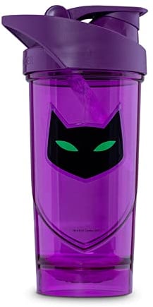 Shieldmixer Catwoman Eiweiß Shaker - Shaker Proteinshake - 700ml - Gym Shaker - Für eiweiß- & Sportgetränke - Shake becher - Gym Zubehör - Trinkflasche - Lila - Pro Classic Protein Shaker
