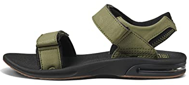 Reef Men's Fanning Baja Sport Sandal, Olive Gum, 10 UK